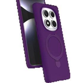 Xiaomi Redmi Note 14 Pro 4G Regal Magsafe Standlı Kapak - Derin Mor-(5796)