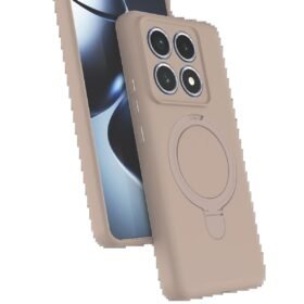 Xiaomi Mi 14T Pro Regal Magsafe Standlı Kapak - Çöl Titanyum-(5796)