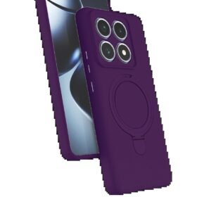 Xiaomi Mi 14T Pro Regal Magsafe Standlı Kapak - Derin Mor-(5796)