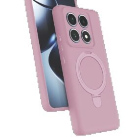 Xiaomi Mi 14T Pro Regal Magsafe Standlı Kapak - Açık Pembe-(5796)