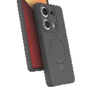 Xiaomi Redmi Note 13 Pro 4G Regal Magsafe Standlı Kapak - Titan Gri-(5796)