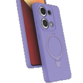 Xiaomi Redmi Note 13 Pro 4G Regal Magsafe Standlı Kapak - Lila-(5796)