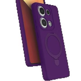 Xiaomi Redmi Note 13 Pro 4G Regal Magsafe Standlı Kapak - Derin Mor-(5796)