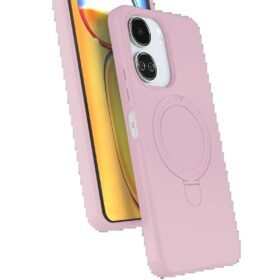 Xiaomi Redmi 13C Regal Magsafe Standlı Kapak - Açık Pembe-(5796)