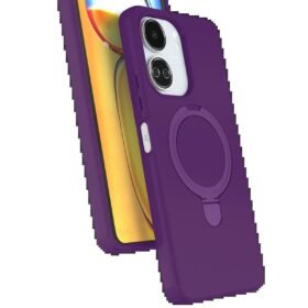 Xiaomi Redmi 13C Regal Magsafe Standlı Kapak - Derin Mor-(5796)