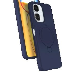 Xiaomi Redmi 13C Regal Magsafe Standlı Kapak - Lacivert-(5796)