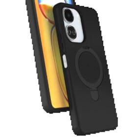 Xiaomi Redmi 13C Regal Magsafe Standlı Kapak - Siyah-(5796)