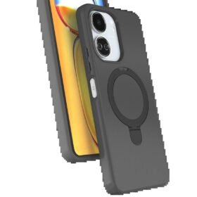 Xiaomi Redmi 13C Regal Magsafe Standlı Kapak - Titan Gri-(5796)