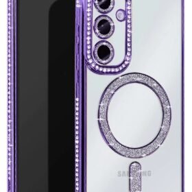 Samsung Galaxy A15 4G Joke Simli Magneticsafe Kılıf - Derin Mor-(5796)