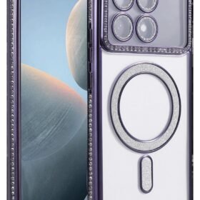 Xiaomi Poco X6 Pro Joke Simli Magneticsafe Kılıf - Derin Mor-(5796)