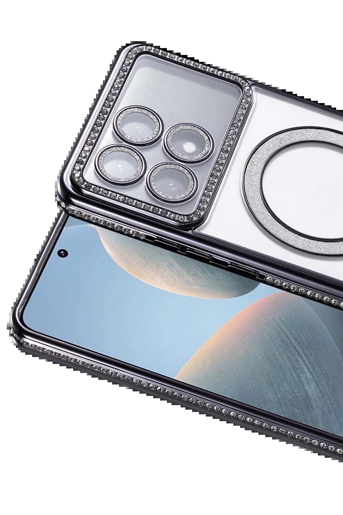 Xiaomi Poco X6 Pro Joke Simli Magneticsafe Kılıf - Siyah-(5796) - Görsel 2