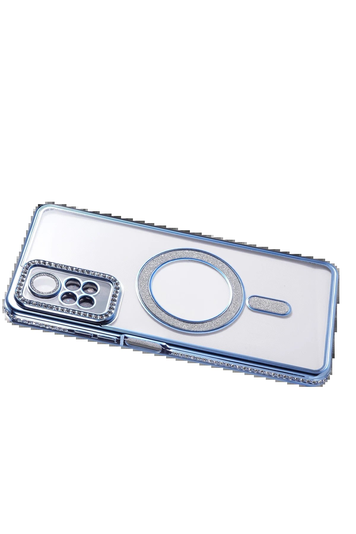 Xiaomi Redmi Note 12 Pro 4G Joke Simli Magneticsafe Kılıf - Mavi-(5796) - Görsel 4