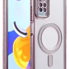 Xiaomi Redmi Note 12 Pro 4G Joke Simli Magneticsafe Kılıf - Pembe-(5796)