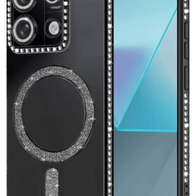 Xiaomi Redmi Note 13 Pro 4G Joke Simli Magneticsafe Kılıf - Siyah-(5796)