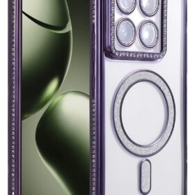 Xiaomi Mi 14T Pro Joke Simli Magneticsafe Kılıf - Derin Mor-(5796)