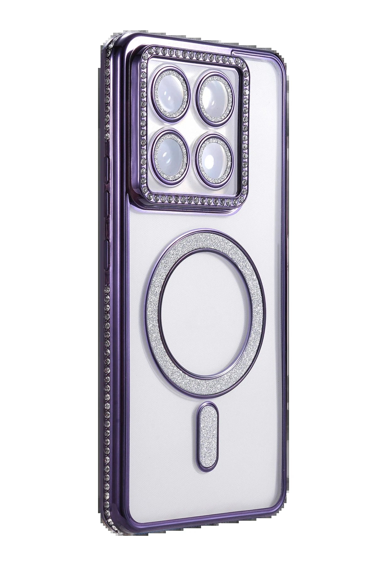 Xiaomi Mi 14T Pro Joke Simli Magneticsafe Kılıf - Derin Mor-(5796) - Görsel 3