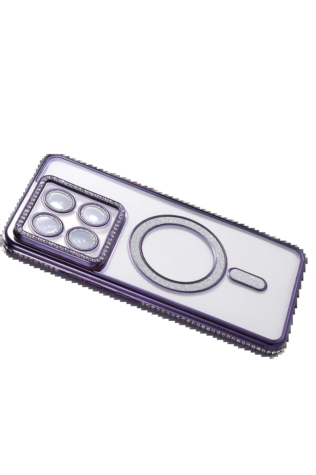 Xiaomi Mi 14T Pro Joke Simli Magneticsafe Kılıf - Derin Mor-(5796) - Görsel 4