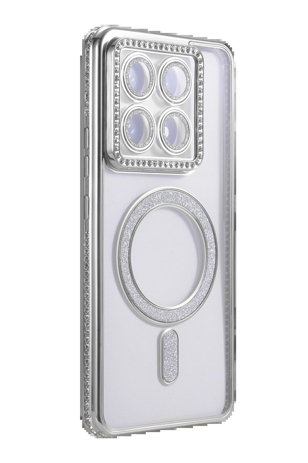 Xiaomi Mi 14T Pro Joke Simli Magneticsafe Kılıf - Gümüş-(5796) - Görsel 3