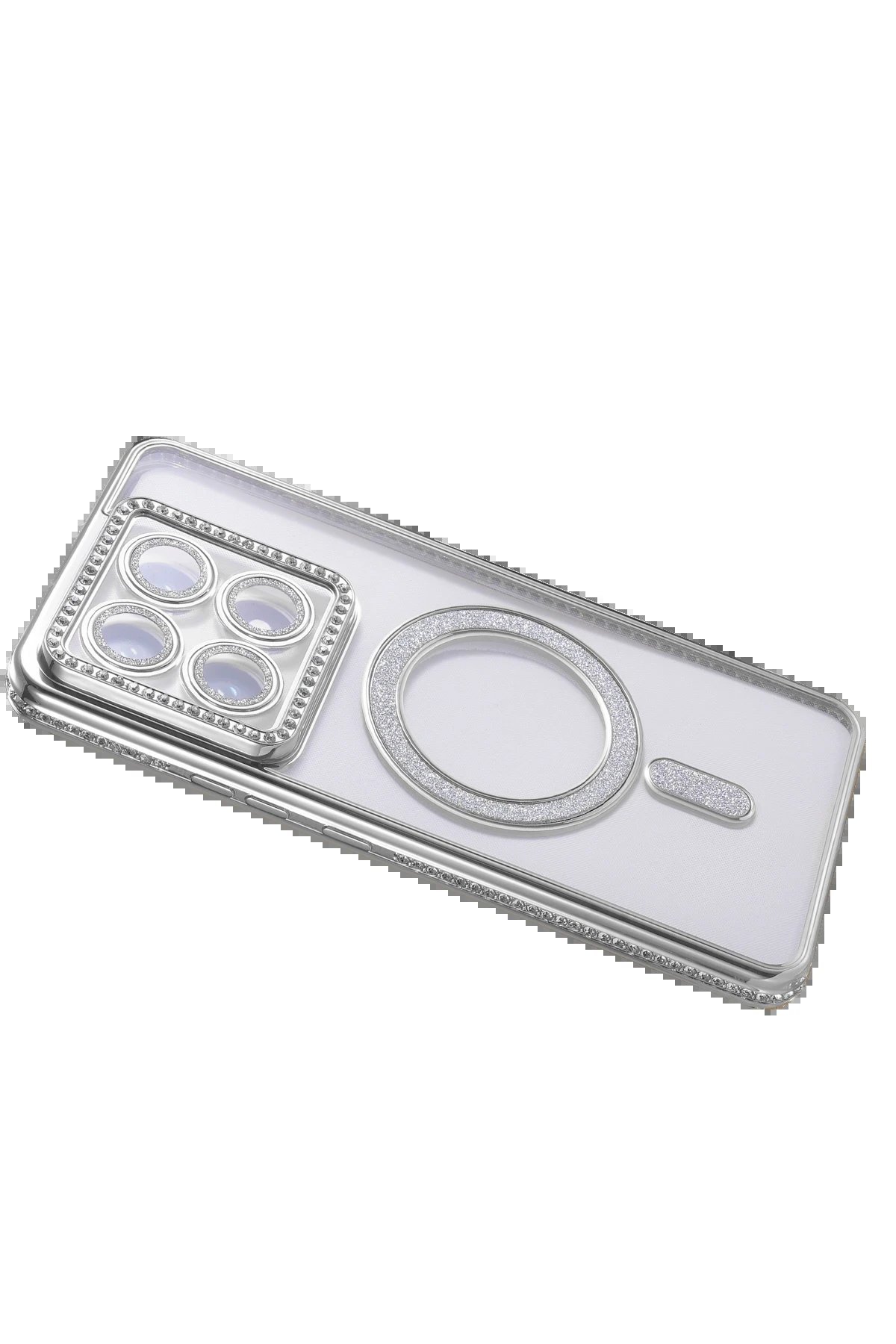 Xiaomi Mi 14T Pro Joke Simli Magneticsafe Kılıf - Gümüş-(5796) - Görsel 4