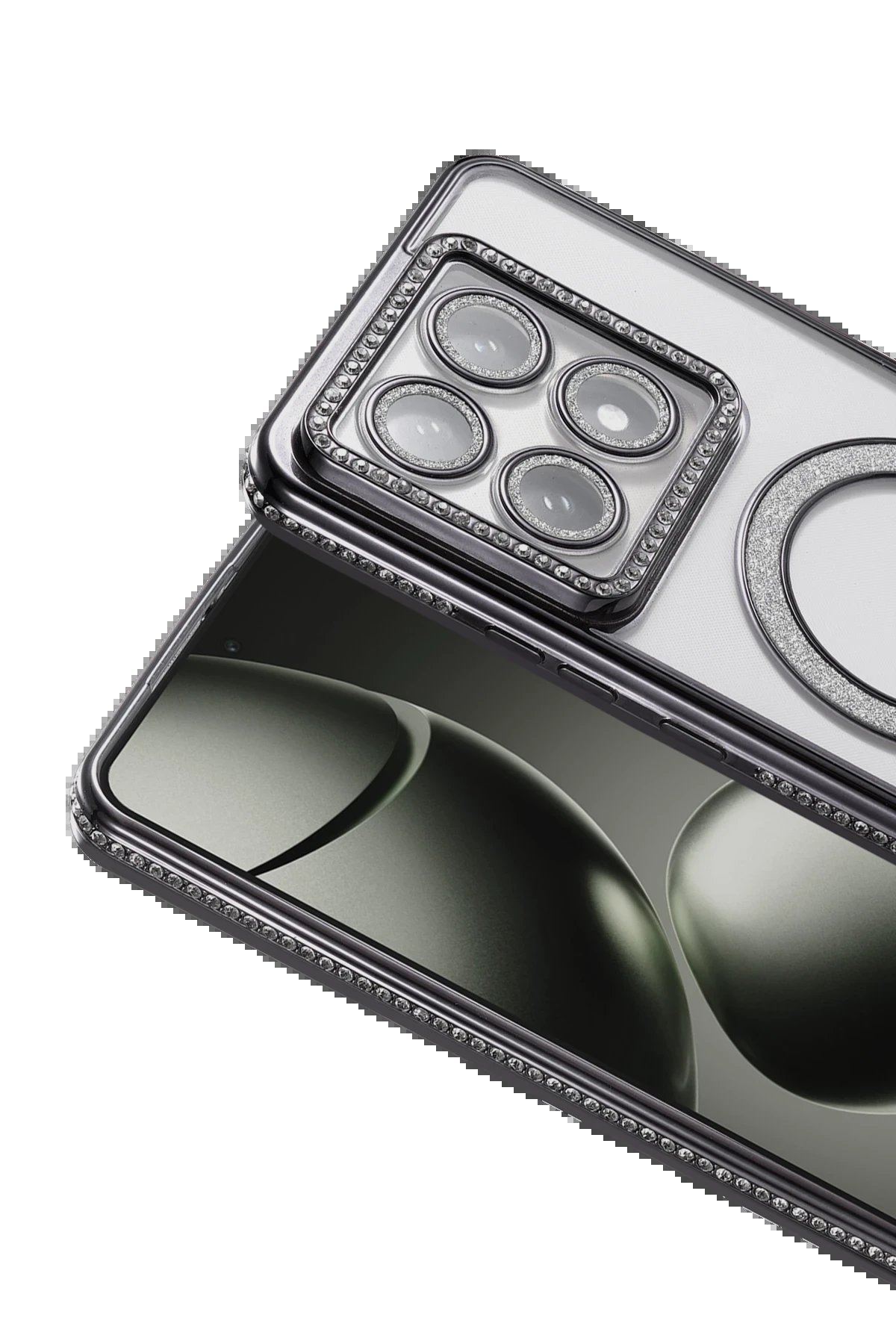 Xiaomi Mi 14T Pro Joke Simli Magneticsafe Kılıf - Siyah-(5796) - Görsel 2