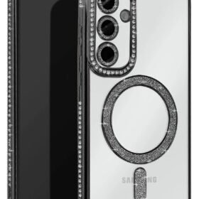 Samsung Galaxy A36 Joke Simli Magneticsafe Kılıf - Siyah-(5796)