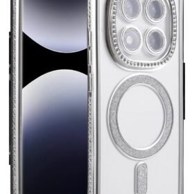 Xiaomi Redmi Note 14 Pro 4G Joke Simli Magneticsafe Kılıf - Gümüş-(5796)