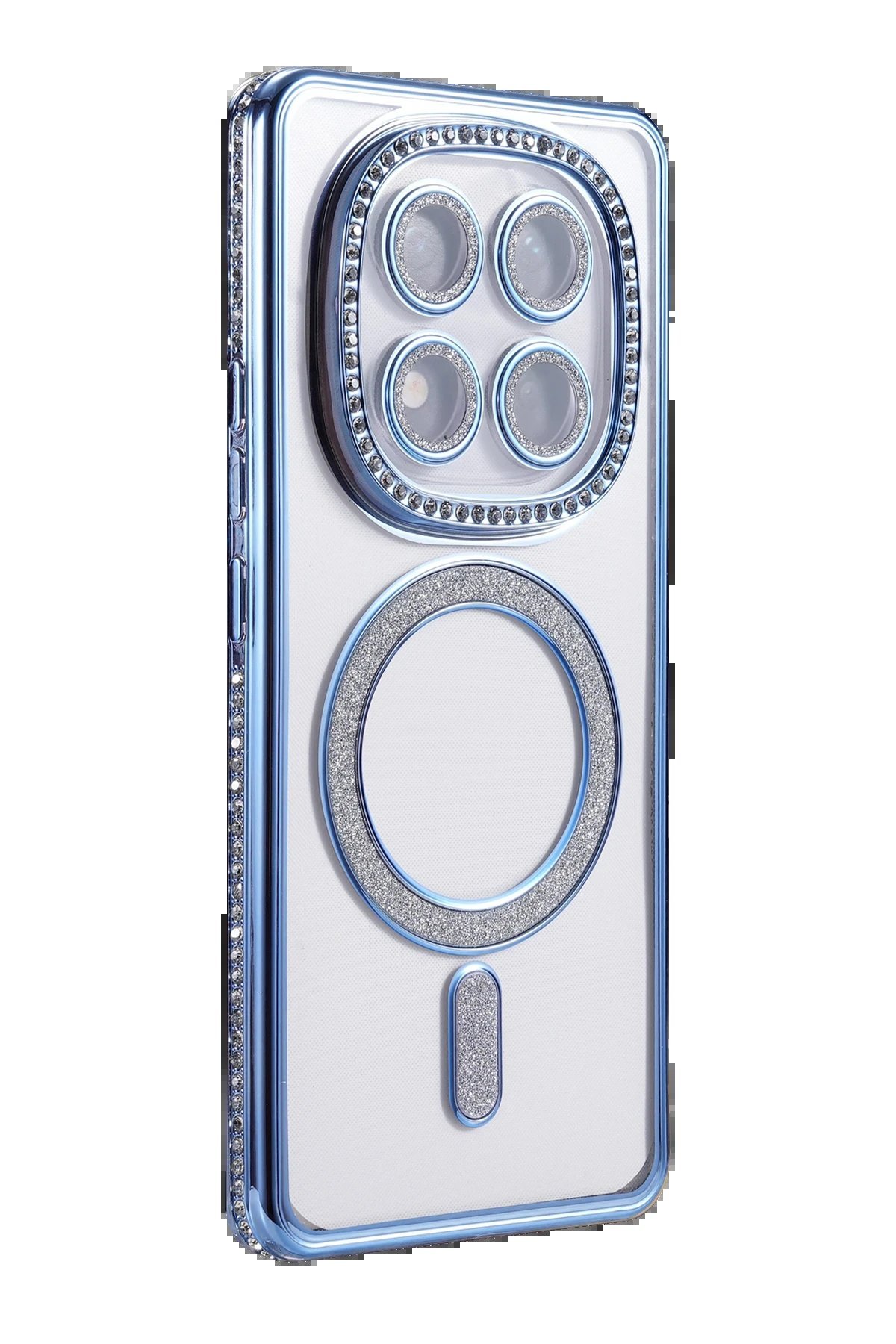 Xiaomi Redmi Note 14 Pro 4G Joke Simli Magneticsafe Kılıf - Mavi-(5796) - Görsel 3