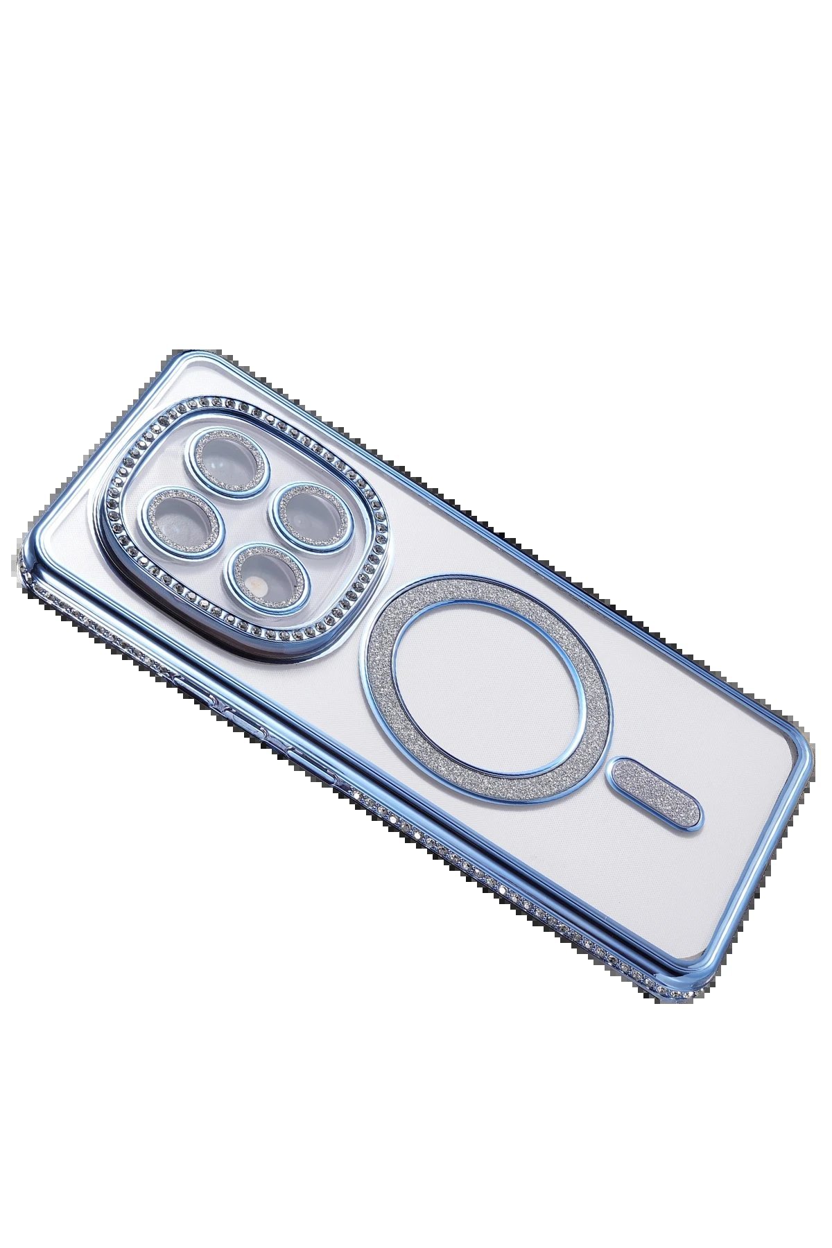 Xiaomi Redmi Note 14 Pro 4G Joke Simli Magneticsafe Kılıf - Mavi-(5796) - Görsel 4