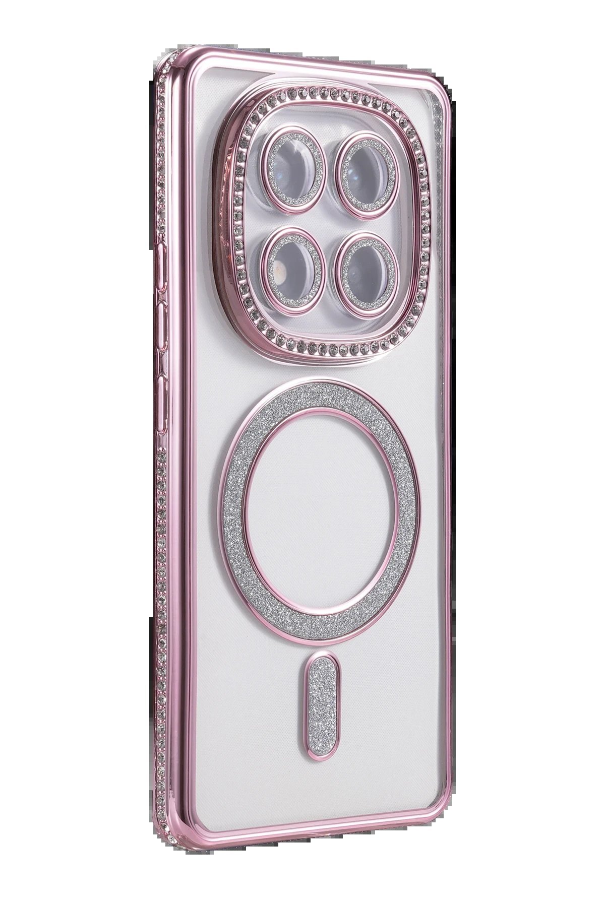 Xiaomi Redmi Note 14 Pro 5G Joke Simli Magneticsafe Kılıf - Pembe-(5796) - Görsel 3