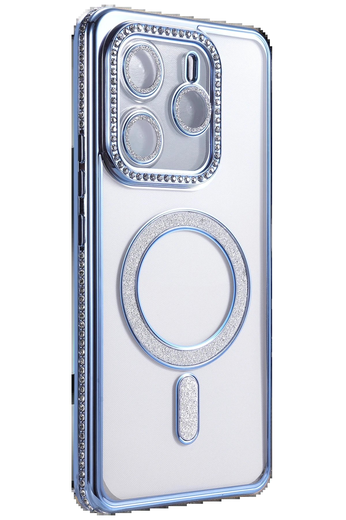 Xiaomi Redmi Note 14 4G Joke Simli Magneticsafe Kılıf - Mavi-(5796) - Görsel 3