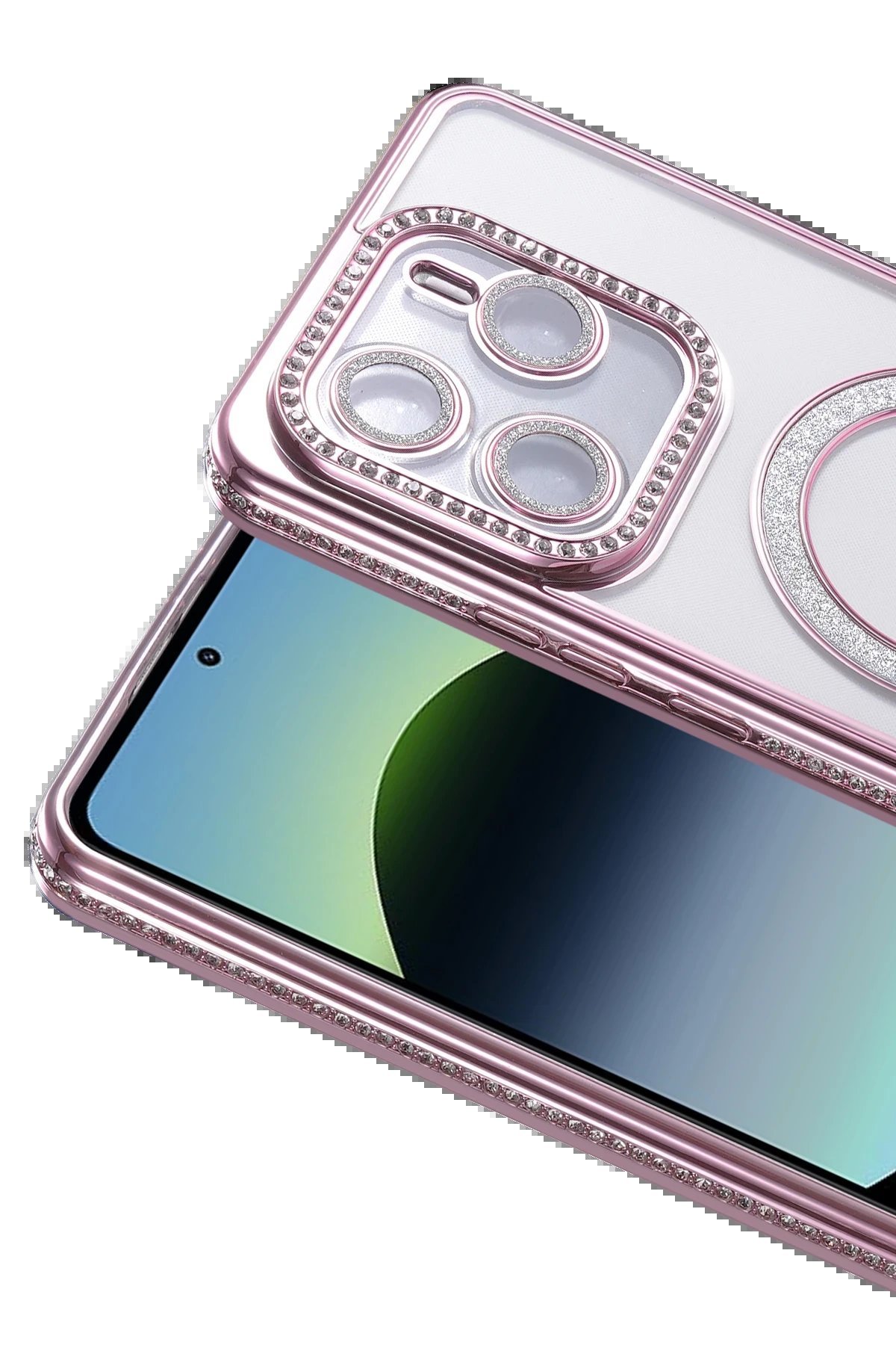 Xiaomi Redmi Note 14 4G Joke Simli Magneticsafe Kılıf - Pembe-(5796) - Görsel 2