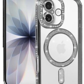 Apple iPhone 17 Joke Simli Magneticsafe Kılıf - Gümüş-(5796)