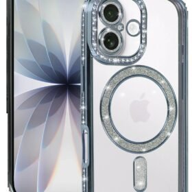 Apple iPhone 17 Joke Simli Magneticsafe Kılıf - Mavi-(5796)