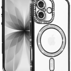 Apple iPhone 17 Joke Simli Magneticsafe Kılıf - Siyah-(5796)