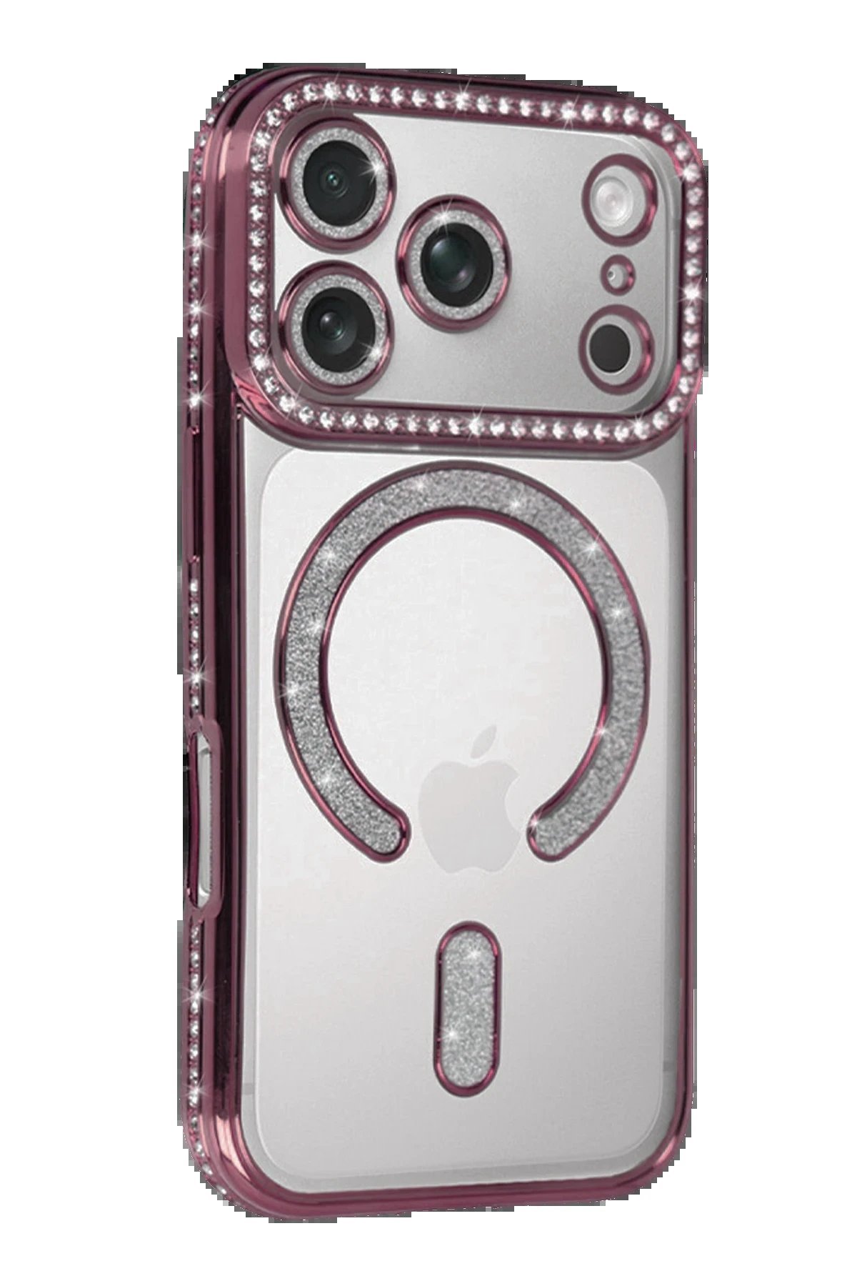 Apple iPhone 17 Pro Joke Simli Magneticsafe Kılıf - Pembe-(5796) - Görsel 2