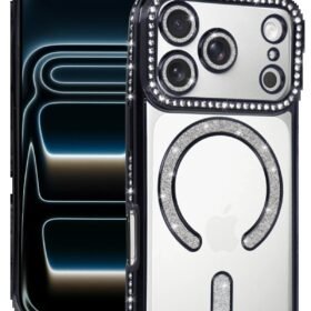 Apple iPhone 17 Pro Joke Simli Magneticsafe Kılıf - Siyah-(5796)