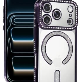 Apple iPhone 17 Pro Max Joke Simli Magneticsafe Kılıf - Derin Mor-(5796)