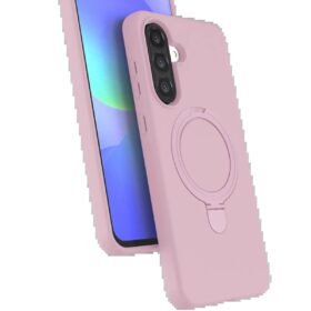 Samsung Galaxy A17 5G Regal Magsafe Standlı Kapak - Açık Pembe-(5796)