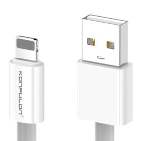 DC79 1M 3A USB to Lightning Hızlı Şarj Kablo - Beyaz-(5796)