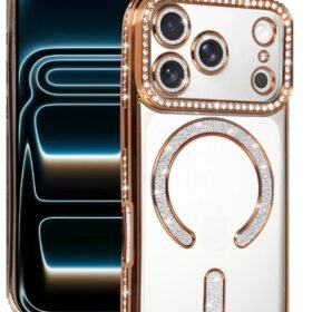 Apple iPhone 17 Pro Joke Simli Magneticsafe Kılıf - Turuncu-(5796)