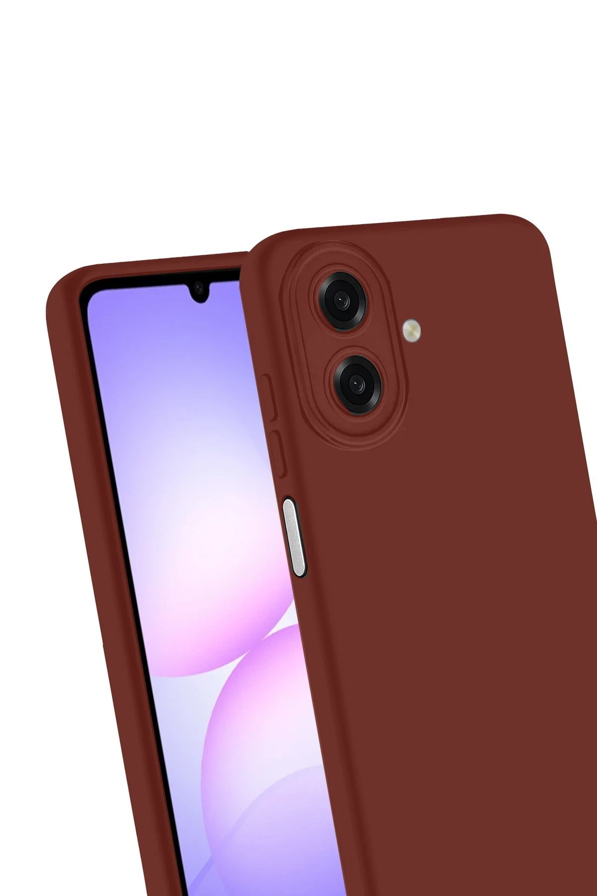 Samsung Galaxy A07 First Silikon - Bordo-(5796) - Görsel 3