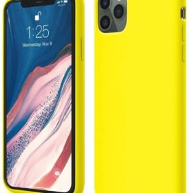 iPhone 11 Pro Kılıf First Silikon - Sarı-(5796)