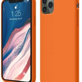 iPhone 11 Pro Kılıf First Silikon - Turuncu-(5796)
