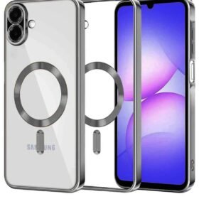 Samsung Galaxy A07 Kross Magneticsafe Kapak - Titan Gri-(5796)