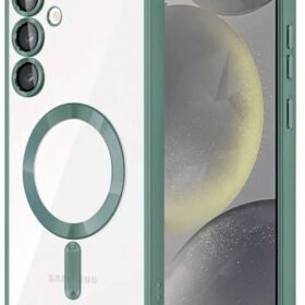 Samsung Galaxy A17 5G Kross Magneticsafe Kapak - Koyu Yeşil-(5796)