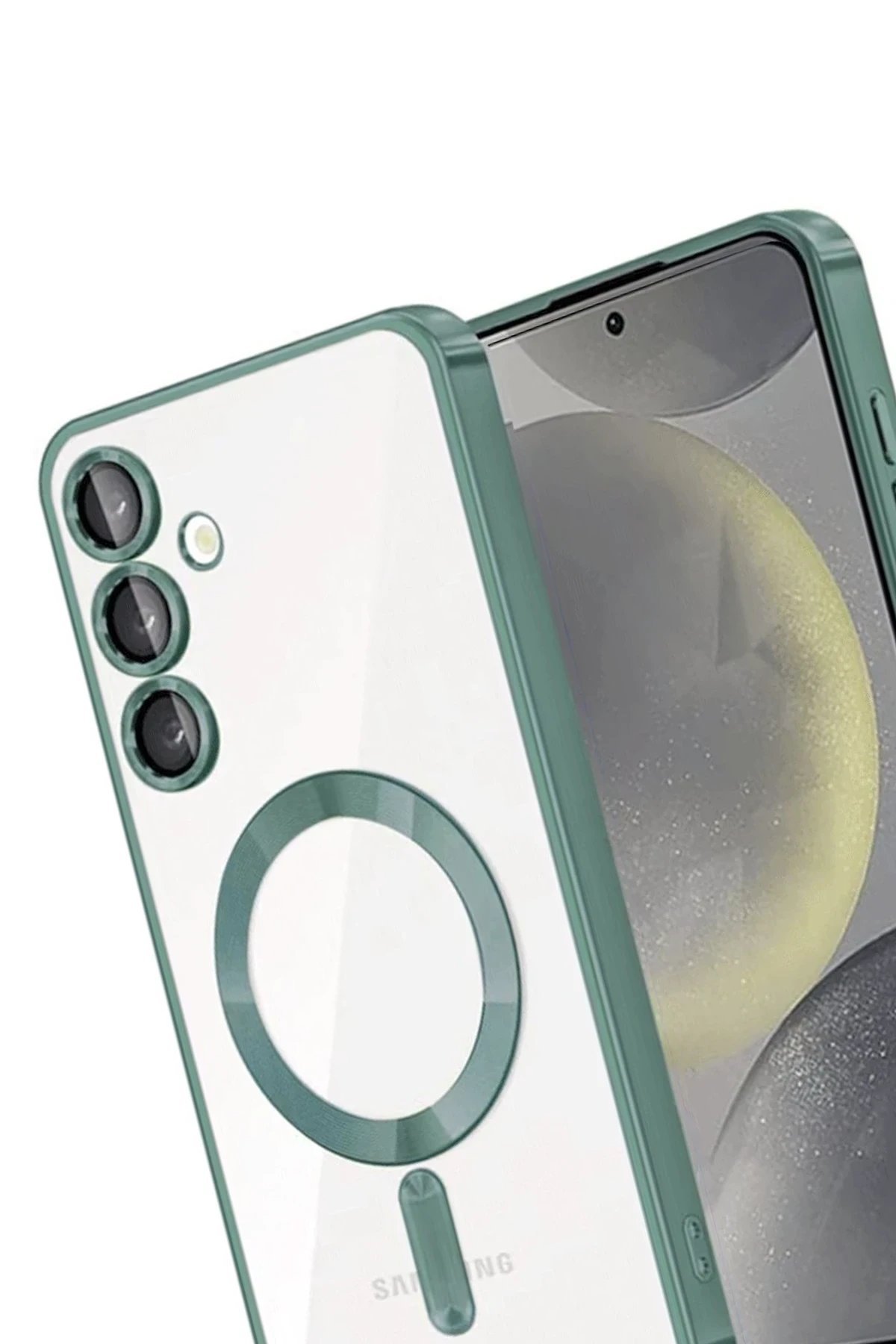 Samsung Galaxy A17 5G Kross Magneticsafe Kapak - Koyu Yeşil-(5796) - Görsel 3