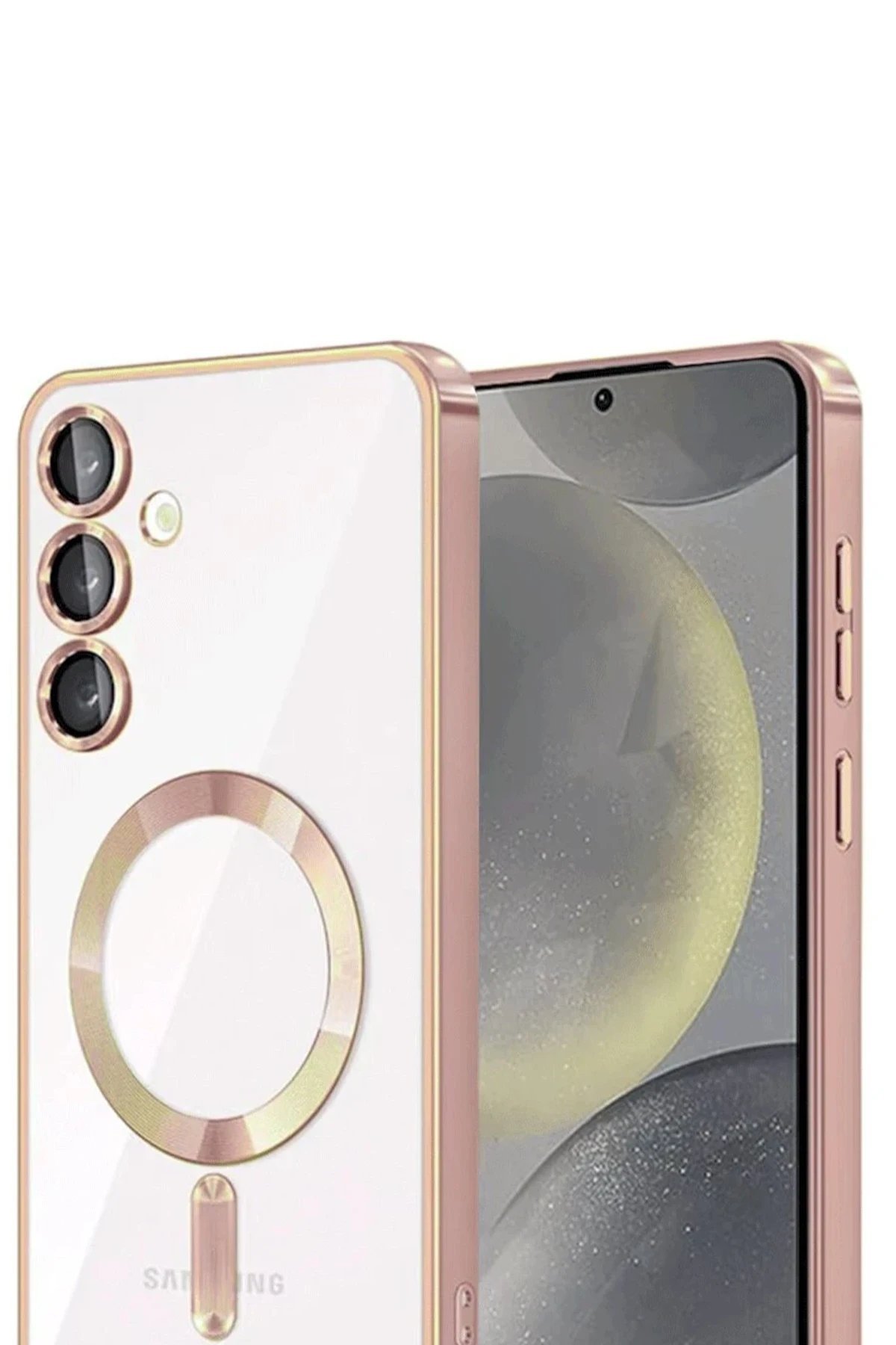 Samsung Galaxy A17 5G Kross Magneticsafe Kapak - Rose-(5796) - Görsel 2