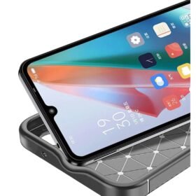 Samsung Galaxy A06 Kılıf Auto Focus Karbon Kapak - Gri-(5796)