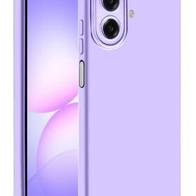 Samsung Galaxy A07 Nano içi Kadife Silikon - Lila-(5796)