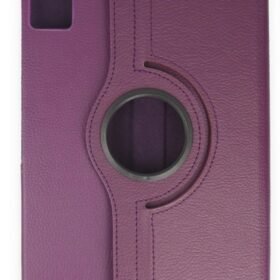 Samsung Galaxy T550 Tab A 9.7 Kılıf 360 Tablet Deri Kılıf - Mürdüm-(5796)